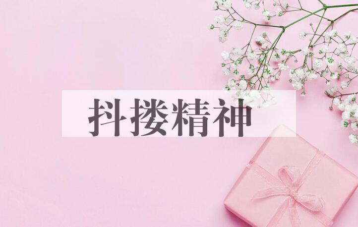 成语抖搂精神是什么意思？