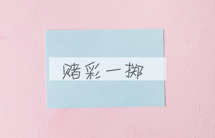 成语赌彩一掷是什么意思？