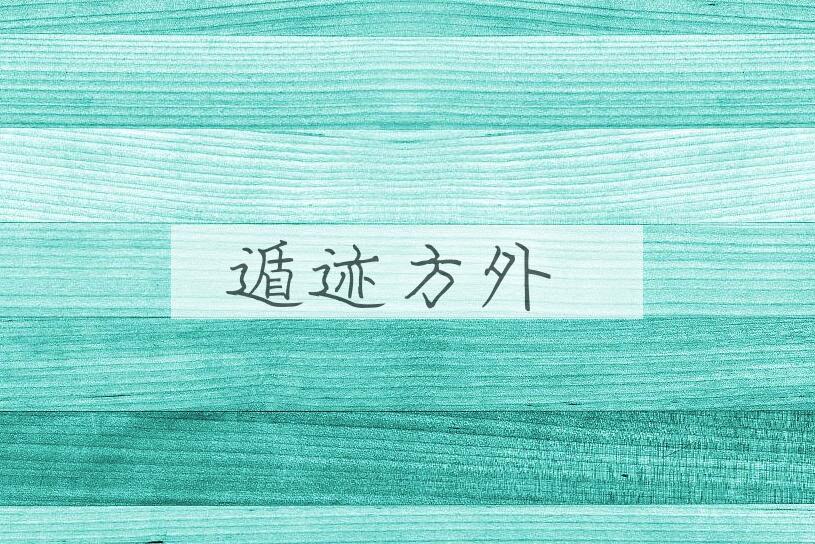 成语遁迹方外是什么意思？