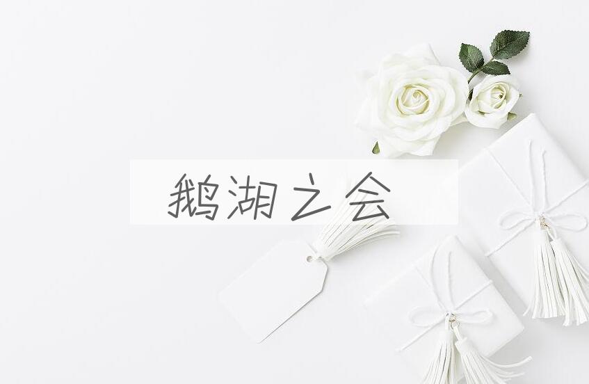 成语鹅湖之会是什么意思？