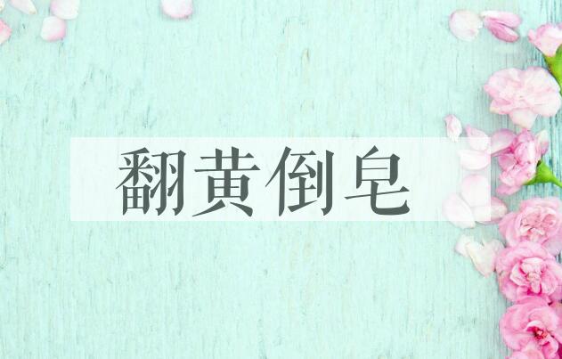 成语翻黄倒皂是什么意思？