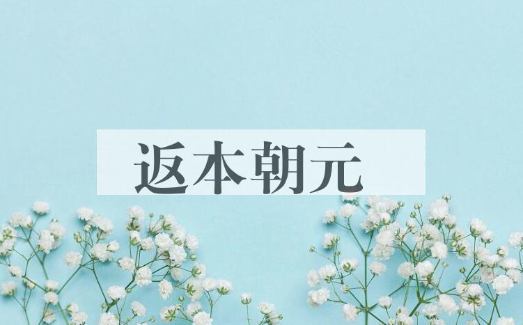 成语返本朝元是什么意思？