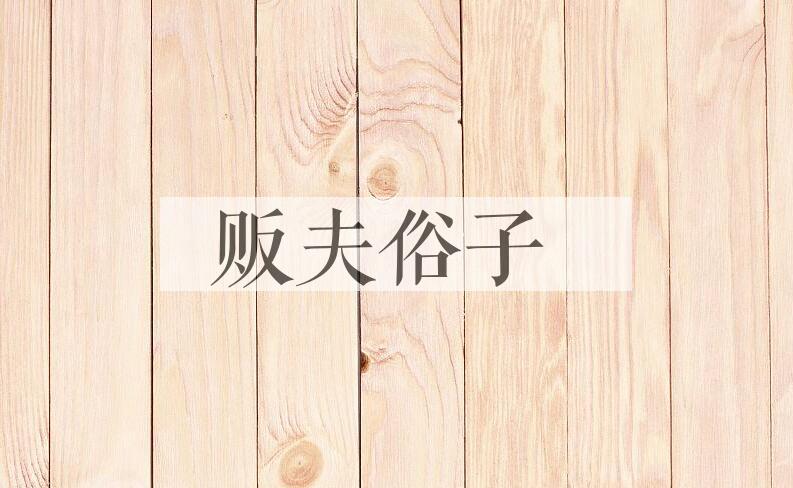 成语贩夫俗子是什么意思？