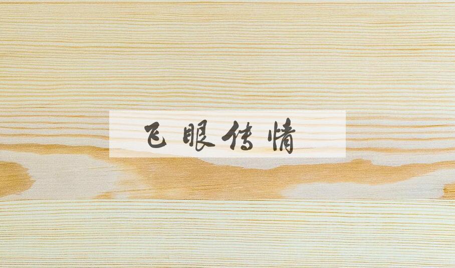 成语飞眼传情是什么意思？