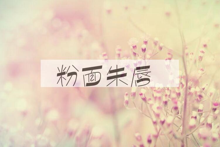 成语粉面朱唇是什么意思？