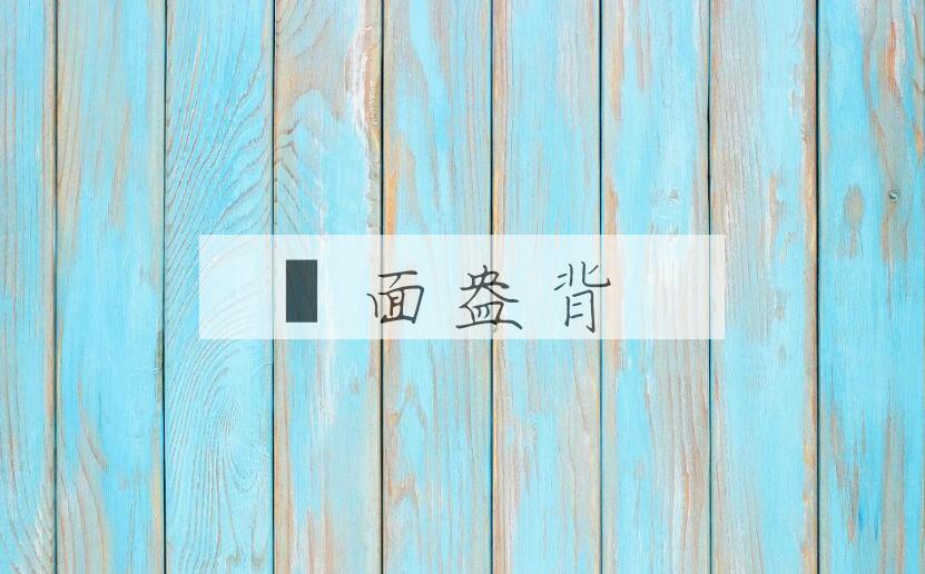 成语瞓面盎背是什么意思？
