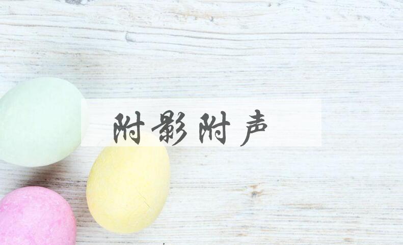 成语附影附声是什么意思？