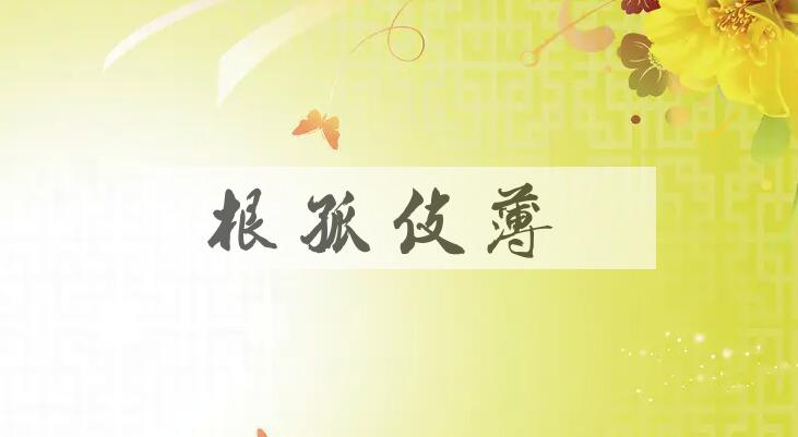 成语根孤伎薄是什么意思？