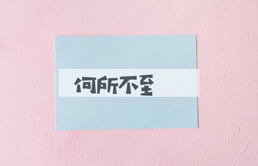 成语何所不至是什么意思？