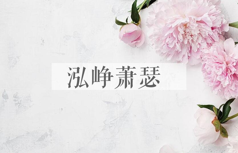 成语泓峥萧瑟是什么意思？
