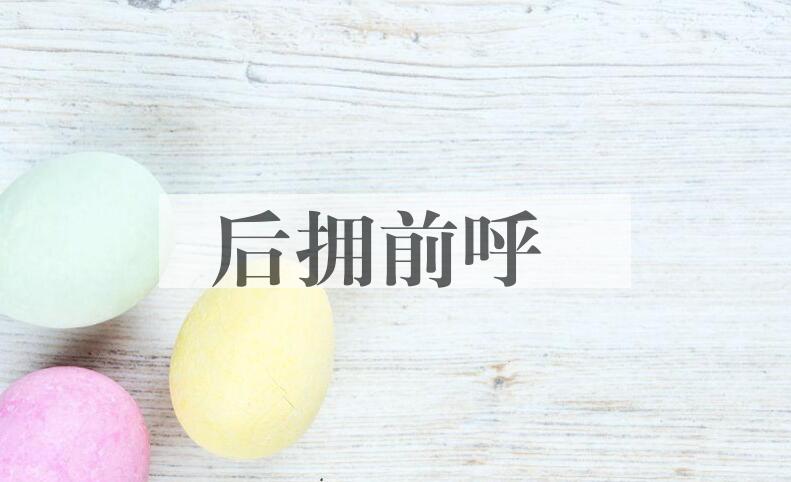 成语后拥前呼是什么意思？
