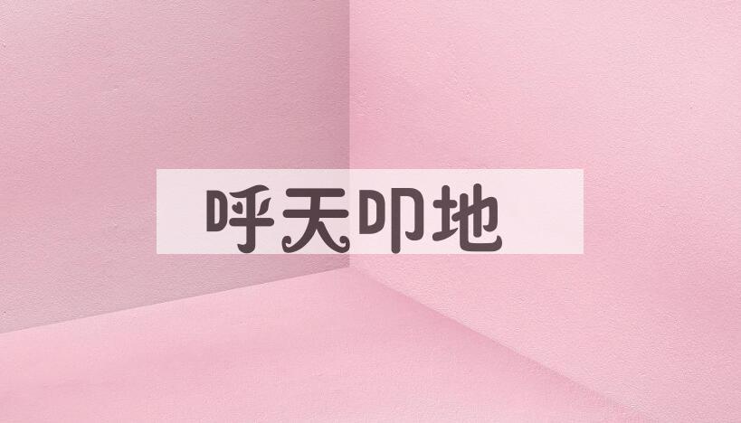 成语呼天叩地是什么意思？