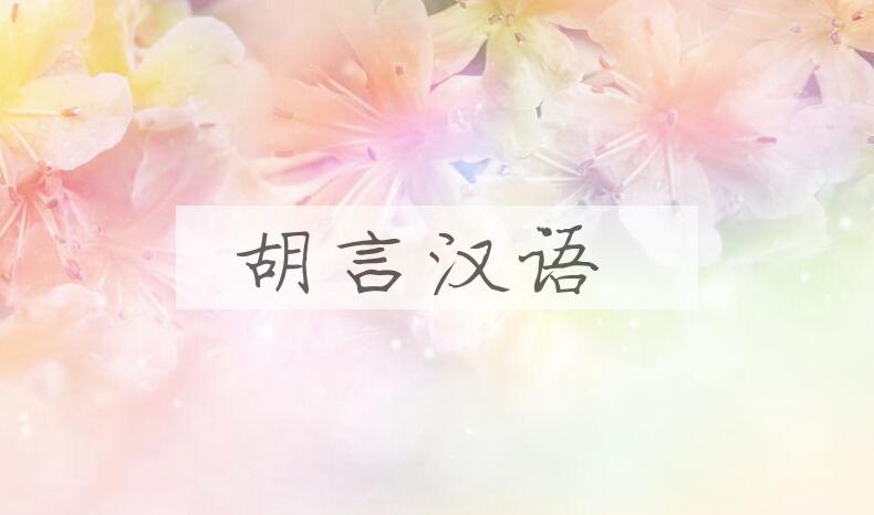成语胡言汉语是什么意思？