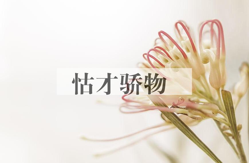 成语怙才骄物是什么意思？