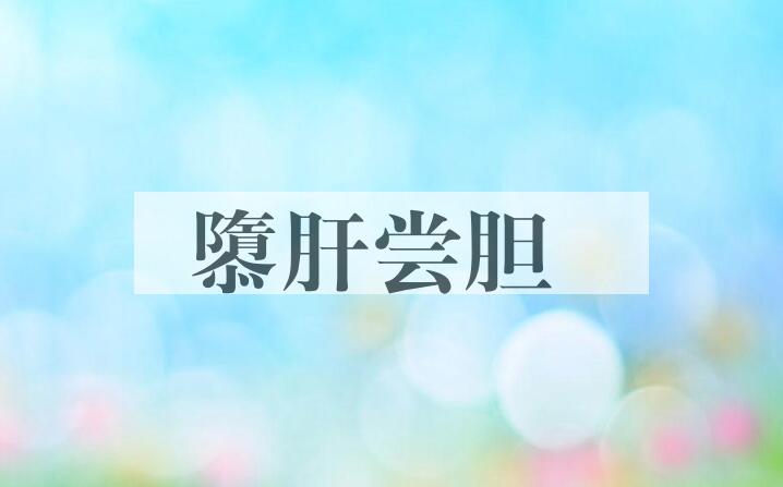 成语隳肝尝胆是什么意思？