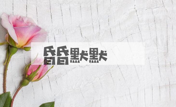 成语昏昏默默是什么意思？
