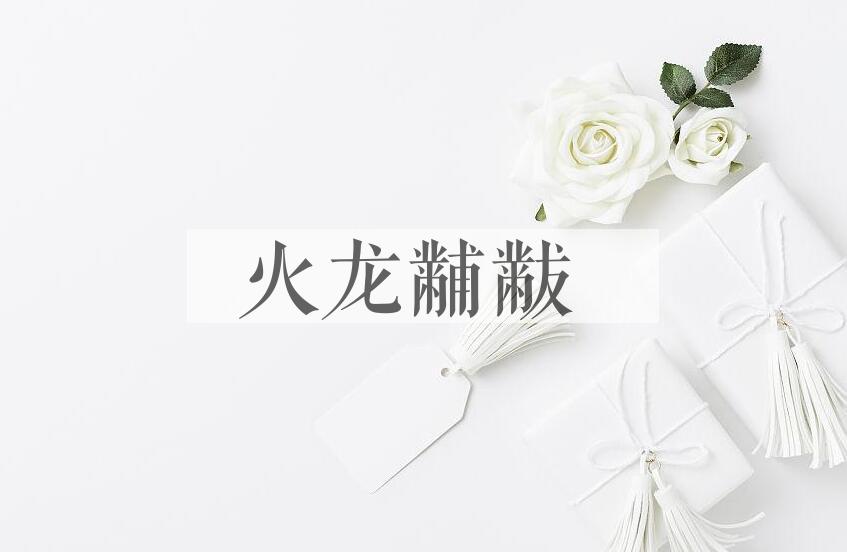 成语火龙黼黻是什么意思？
