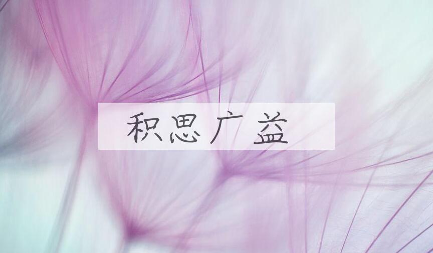 成语积思广益是什么意思？