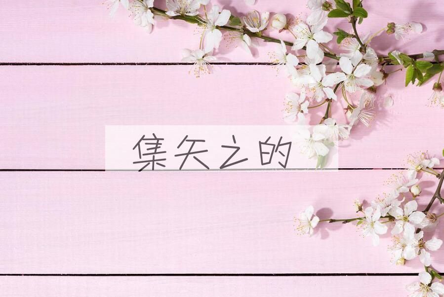 成语集矢之的是什么意思？