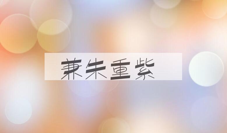 成语兼朱重紫是什么意思？