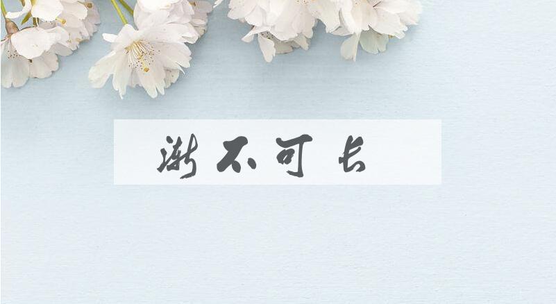成语渐不可长是什么意思？
