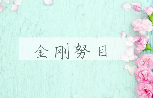 成语金刚努目是什么意思？