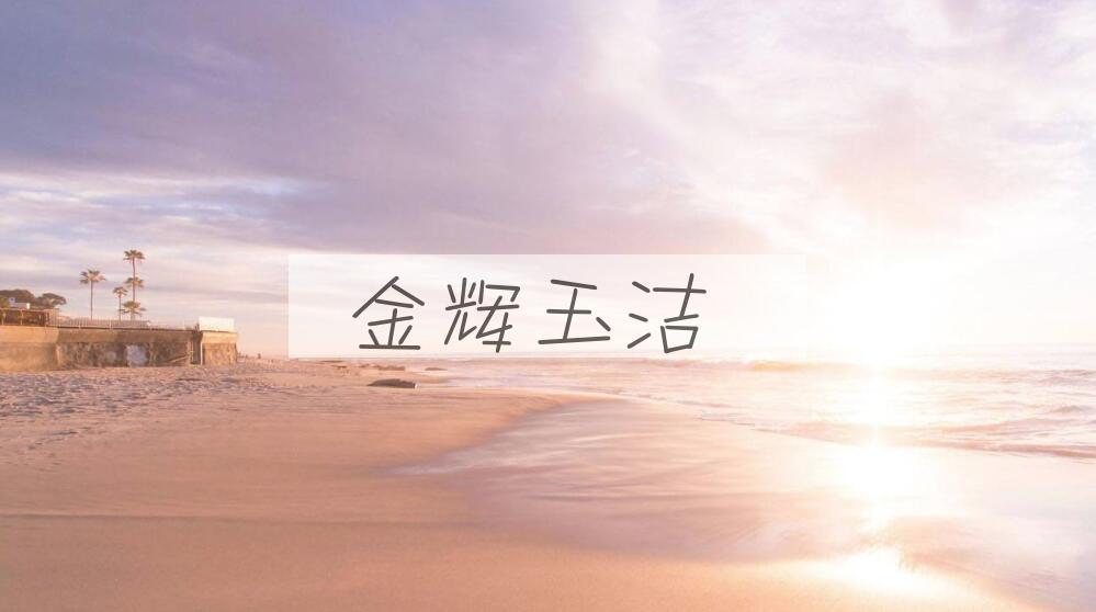 成语金辉玉洁是什么意思？