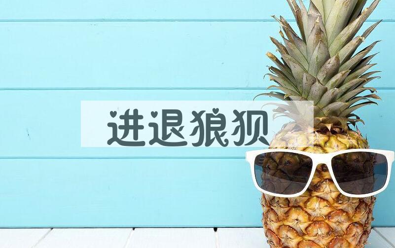 成语进退狼狈是什么意思？