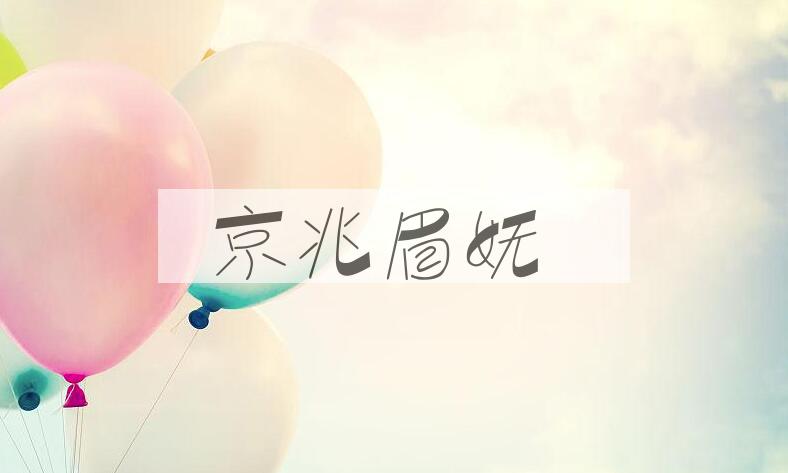 成语京兆眉妩是什么意思？