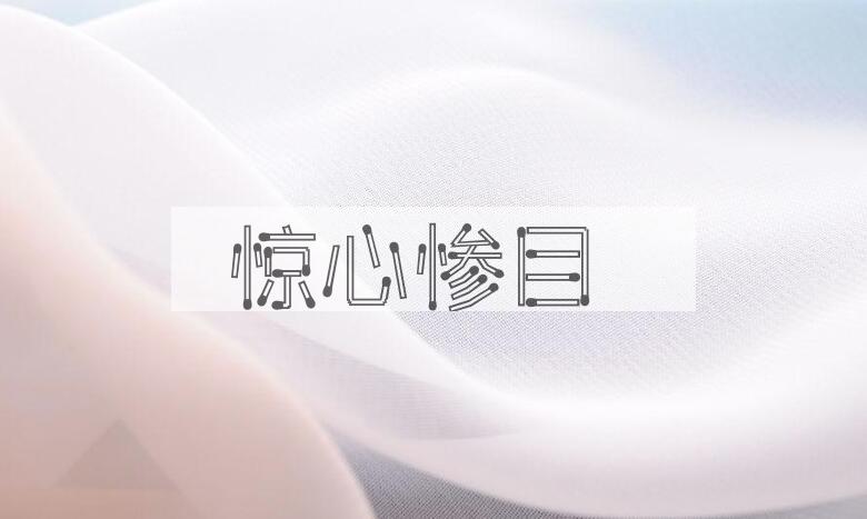 成语惊心惨目是什么意思？