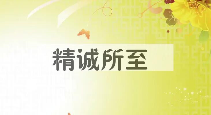 成语精诚所至是什么意思？