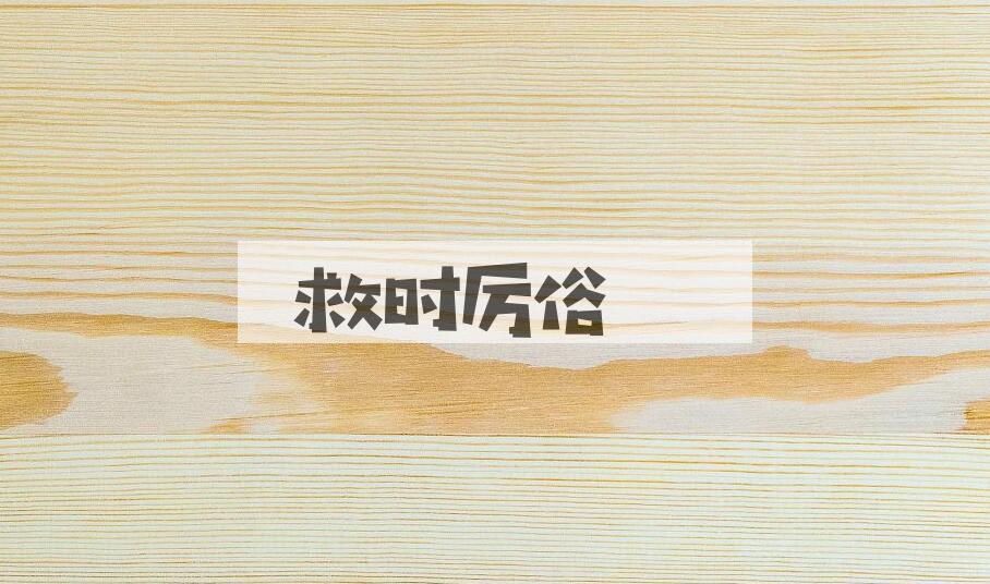 成语救时厉俗是什么意思？