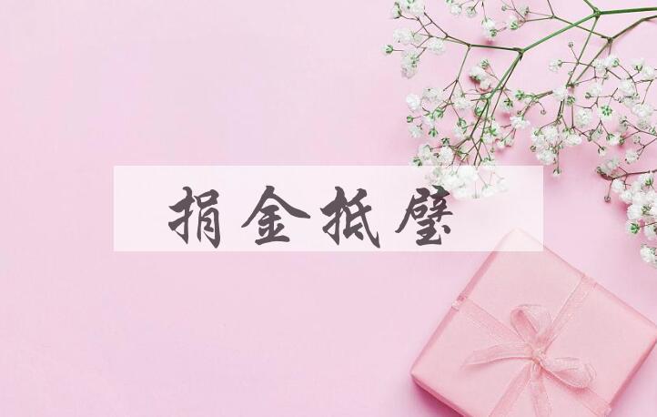 成语捐金抵璧是什么意思？