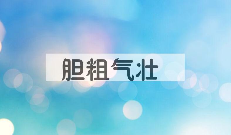 成语胆粗气壮是什么意思？