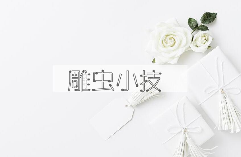 成语雕虫小技是什么意思？