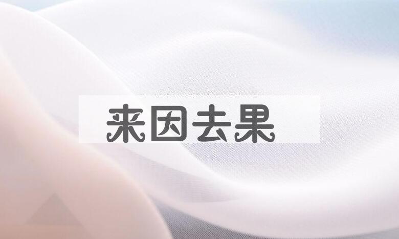 成语来因去果是什么意思？