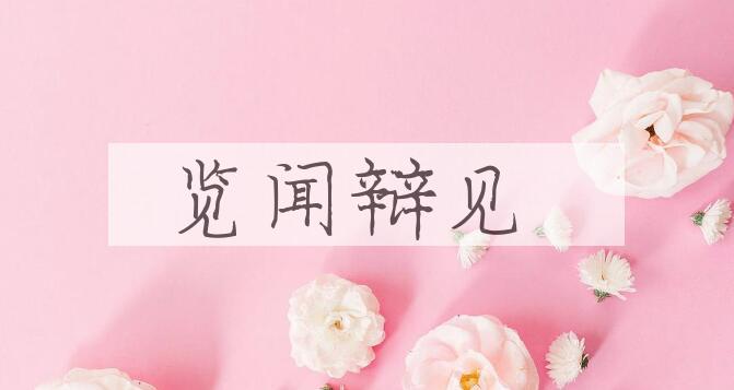 成语览闻辩见是什么意思？