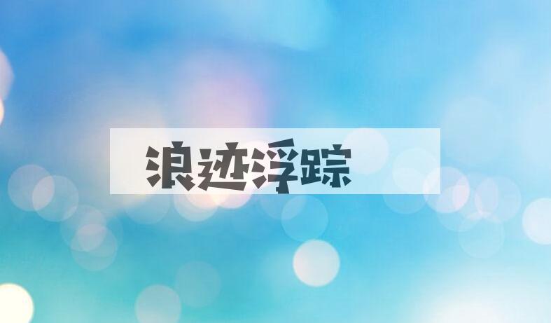 成语浪迹浮踪是什么意思？