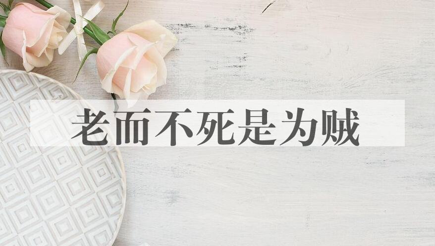 成语老而不死是为贼是什么意思？