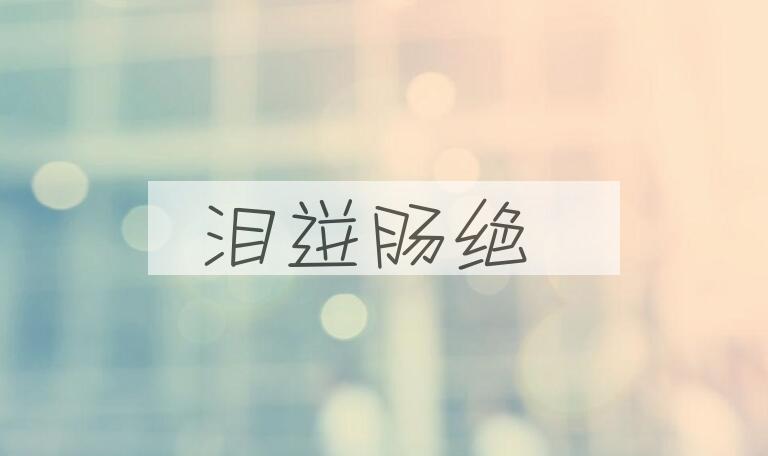 成语泪迸肠绝是什么意思？