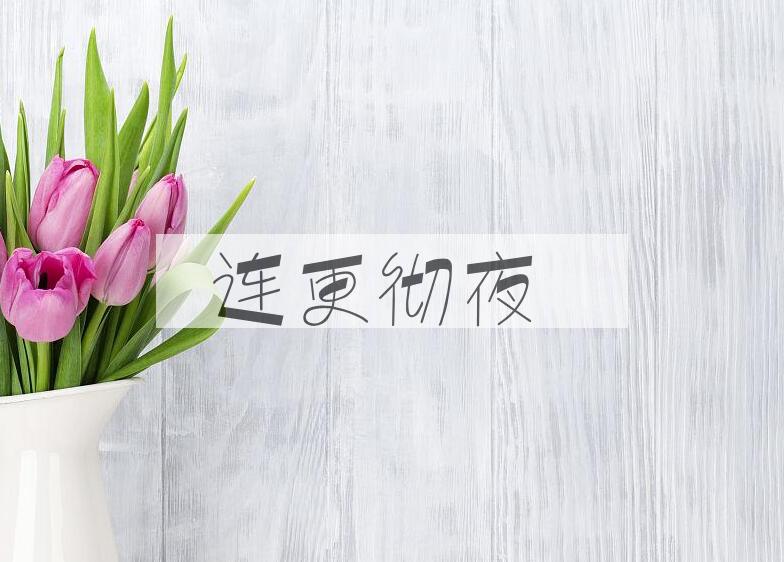 成语连更彻夜是什么意思？