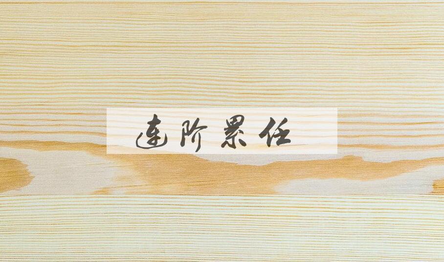 成语连阶累任是什么意思？