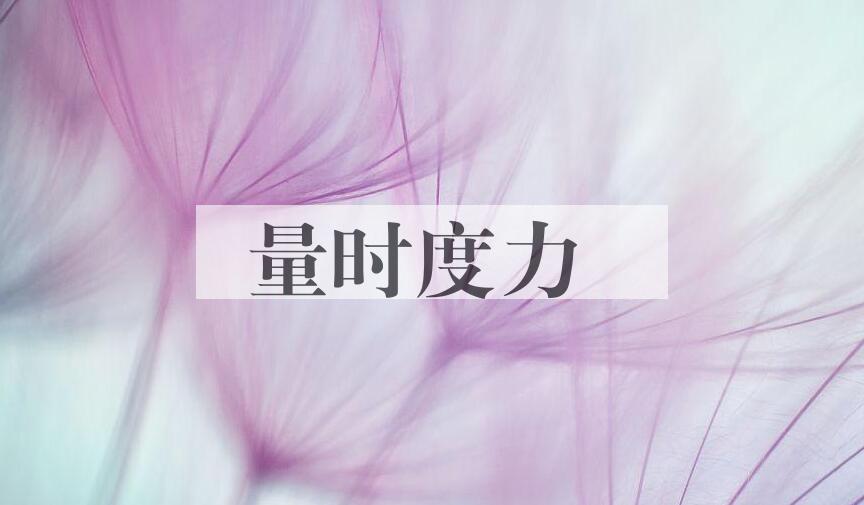 成语量时度力是什么意思？