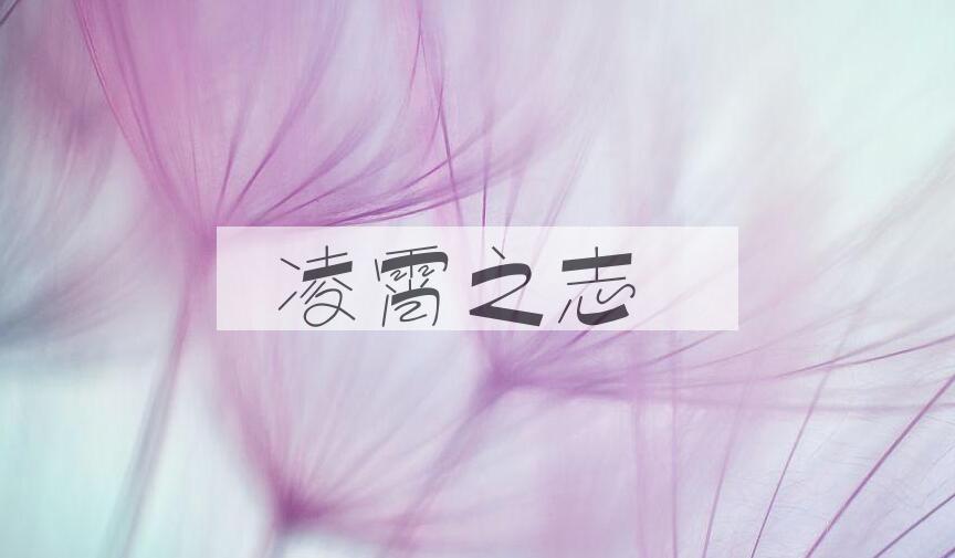 成语凌霄之志是什么意思？