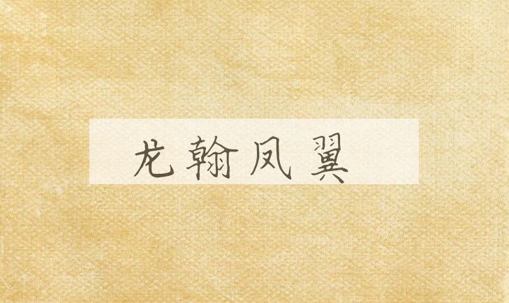 成语龙翰凤翼是什么意思？