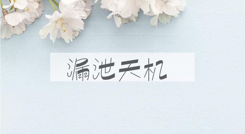 成语漏泄天机是什么意思？