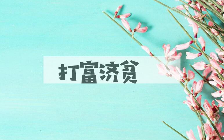成语打富济贫是什么意思？