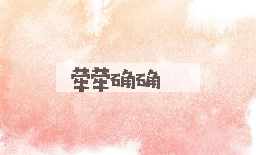 成语荦荦确确是什么意思？