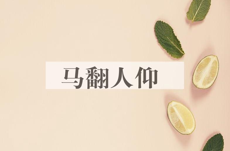 成语马翻人仰是什么意思？