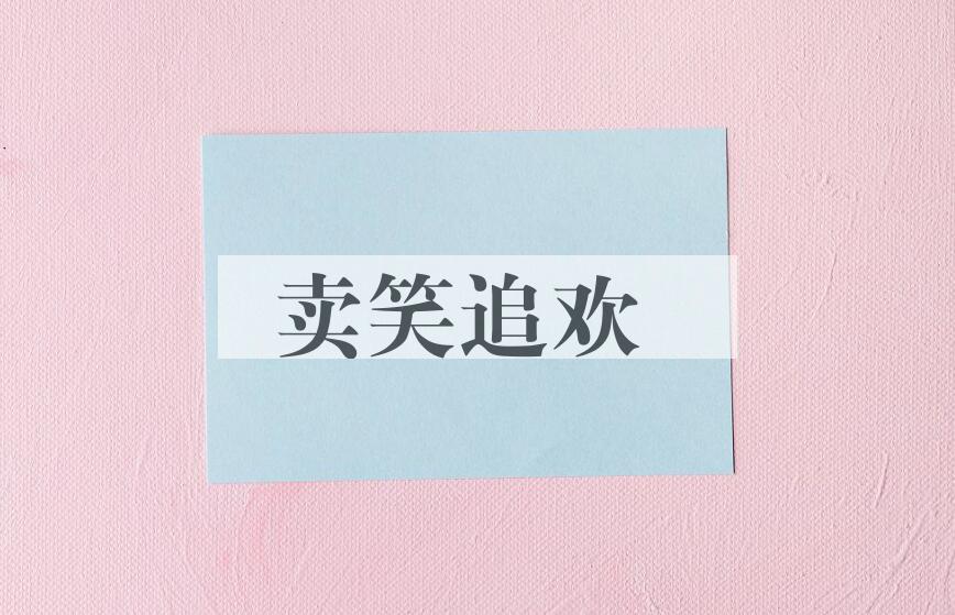 成语卖笑追欢是什么意思？